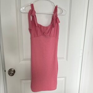 Windsor Pink Eyelet Dress Top